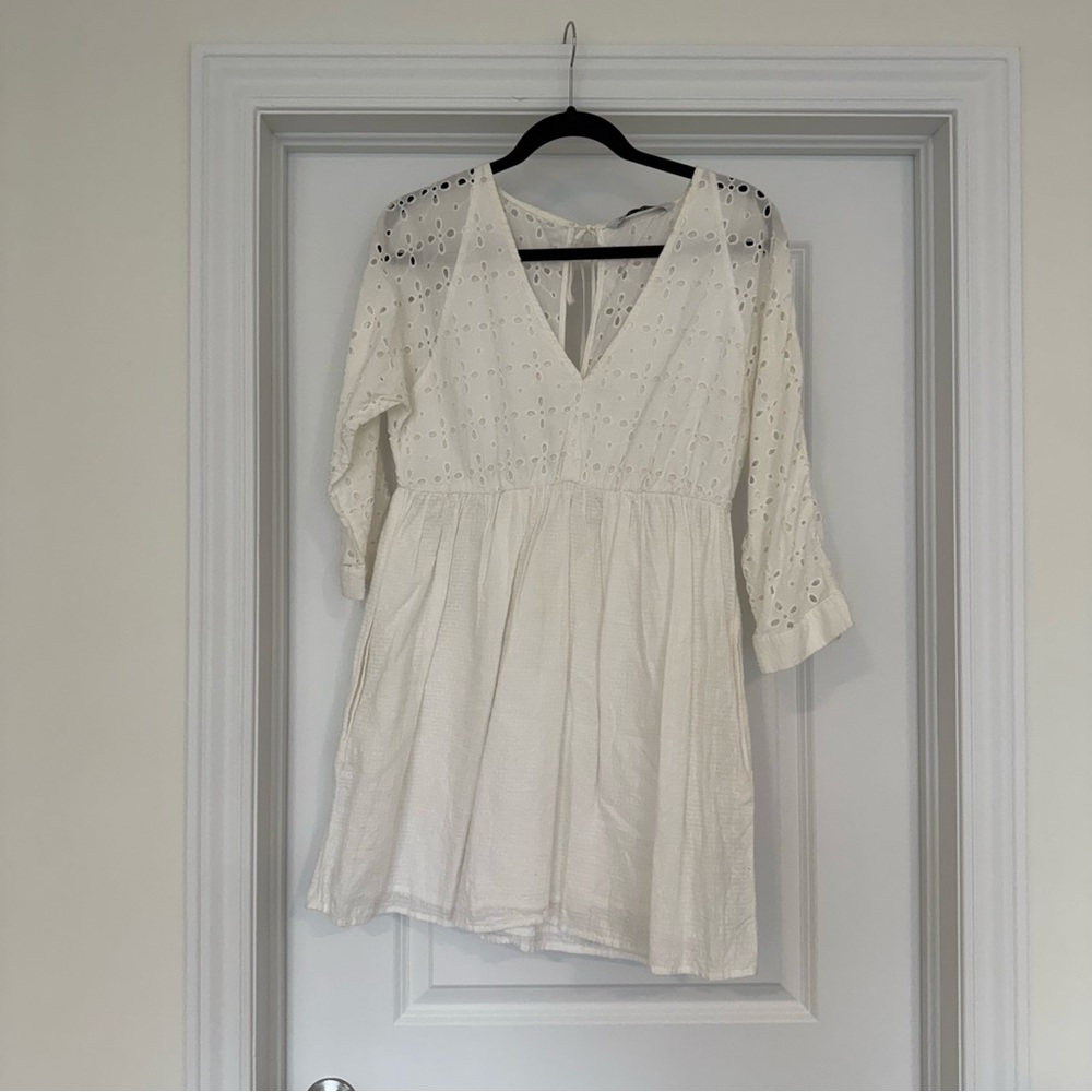 Free People White Eyelet Dress